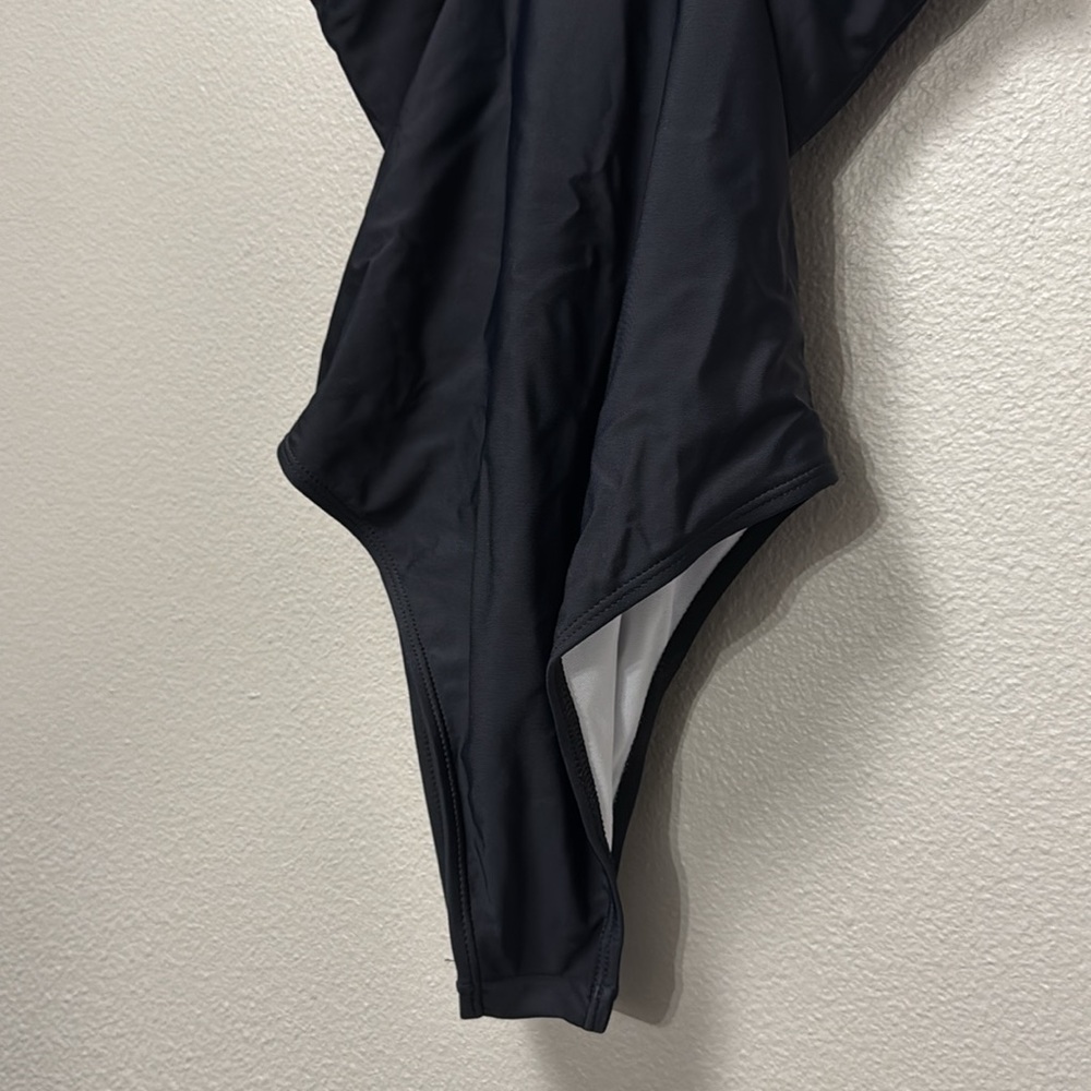 Amazon Cutout Tie Front One Piece Swimsuit - Picture 9 of 11